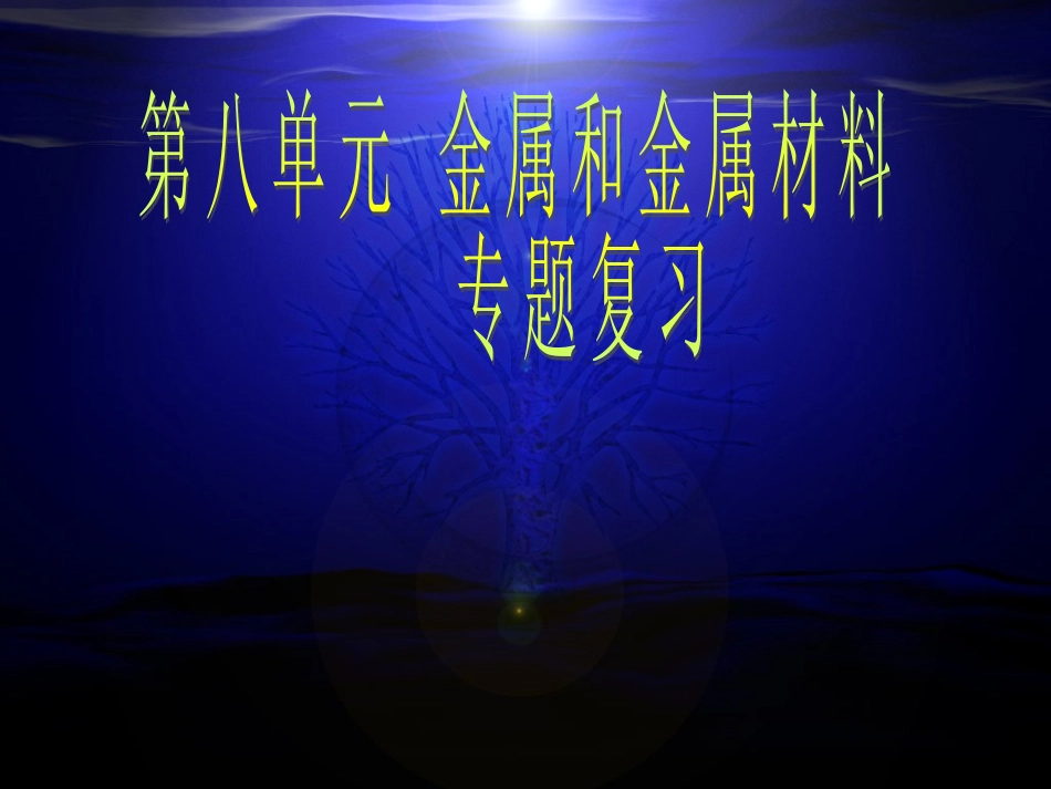 金属专题复习_第1页