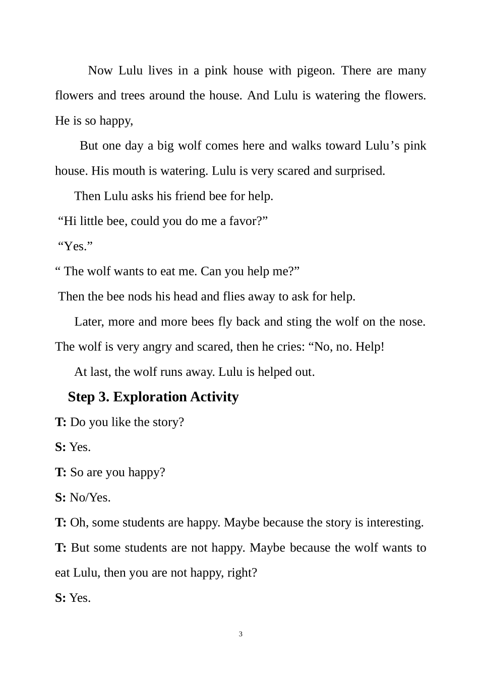 凤阳工小综合英语公开课教案_第3页