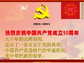 中共诞辰90周年学习专题