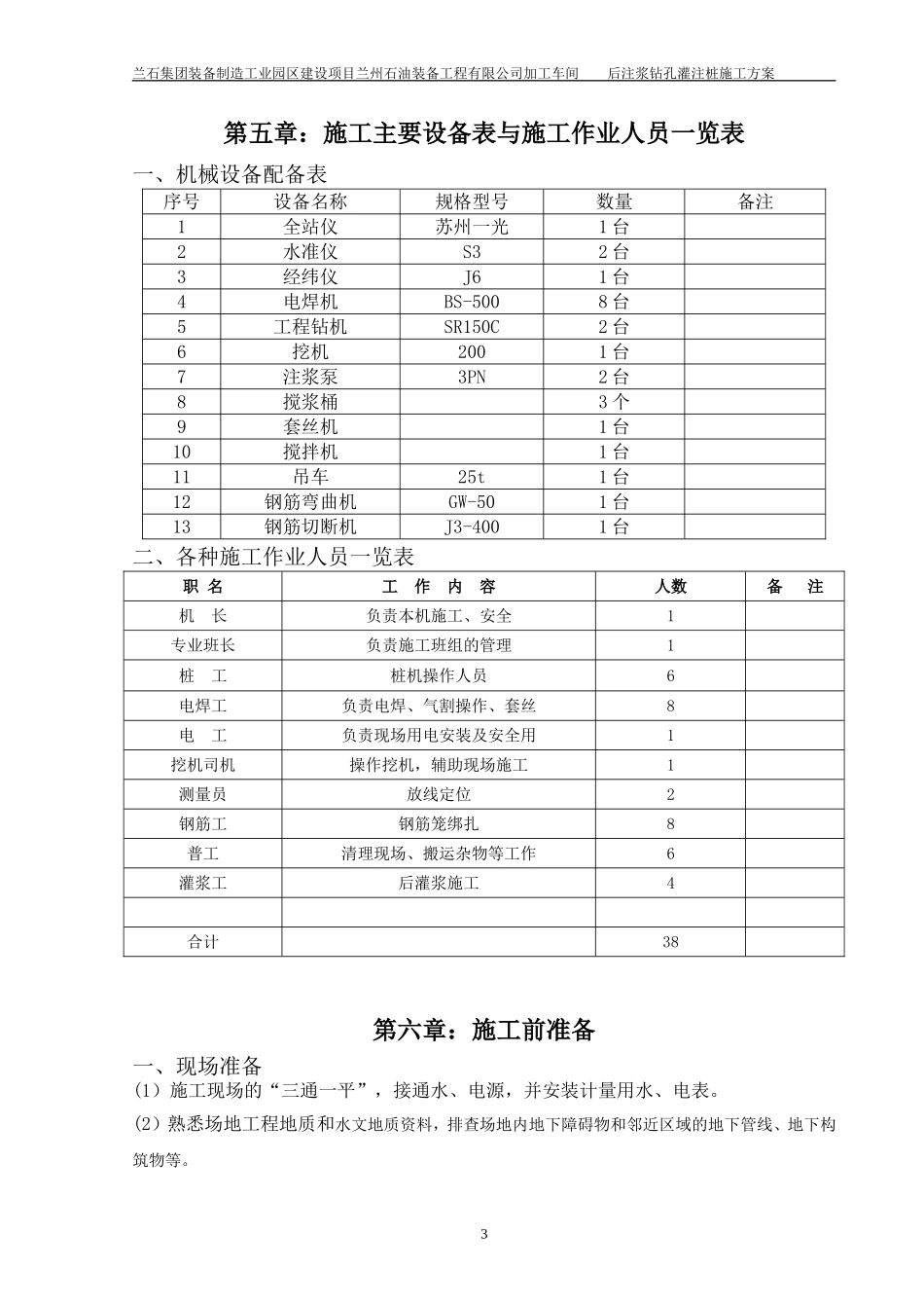 兰石加工车间旋挖桩施工方案批注后_第3页