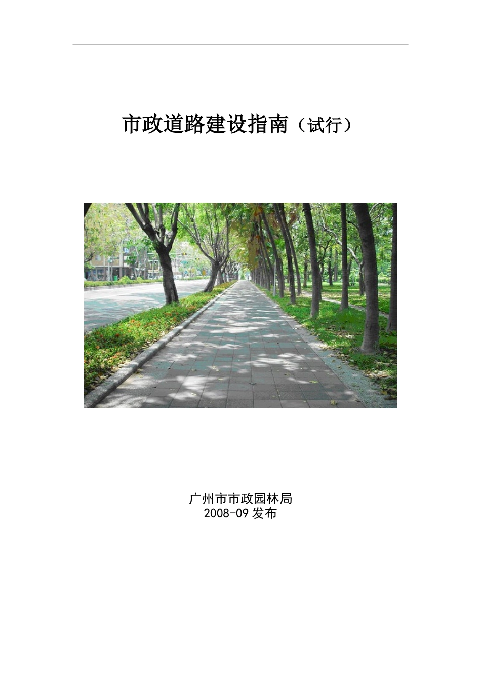 新版市政道路建设指南(试行)_第1页