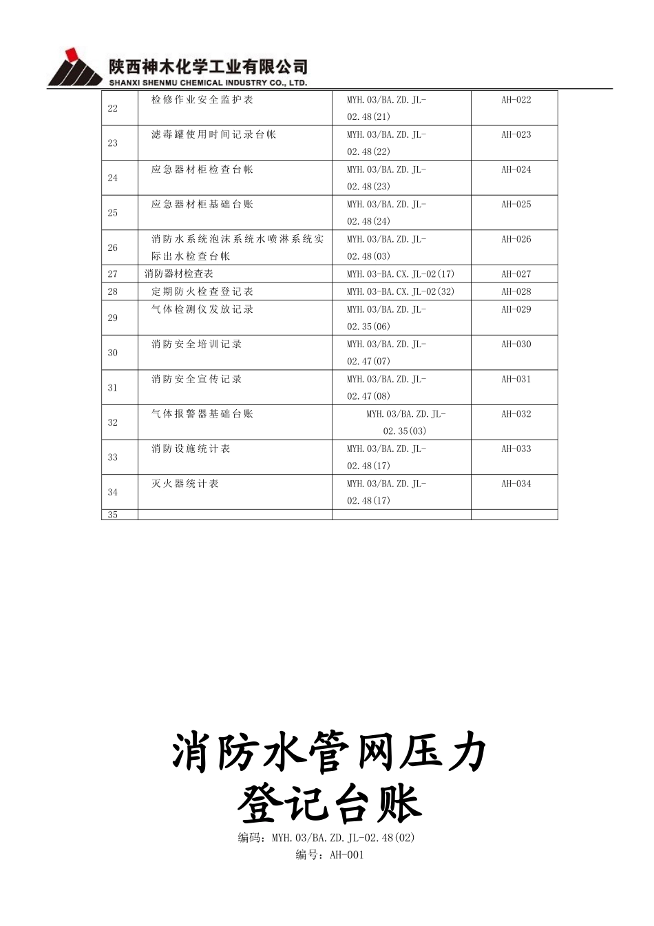 气消防站台帐汇总_第2页