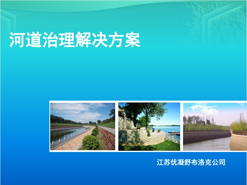 自嵌式挡土墙-河道治理解决方案_第1页