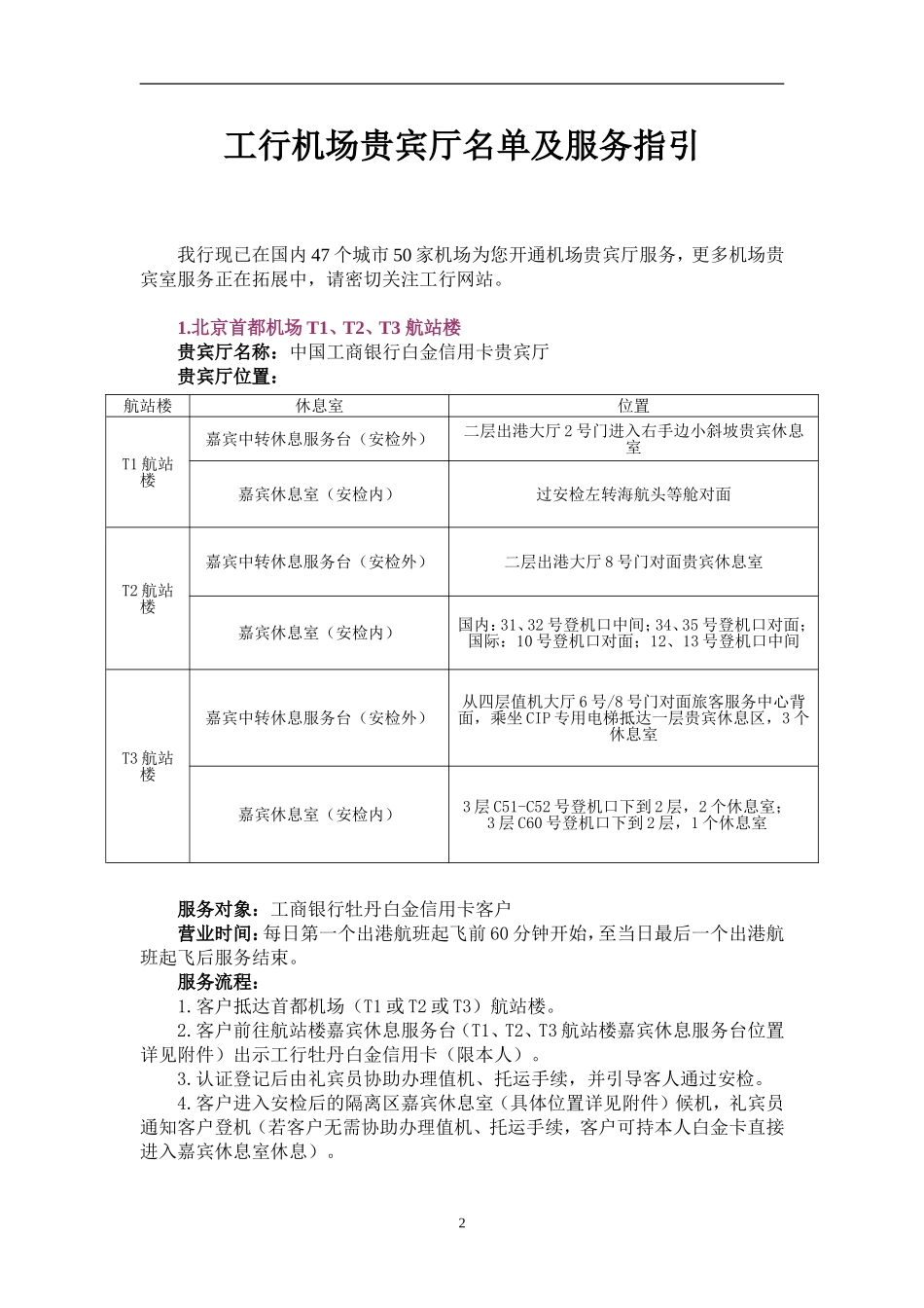 机场贵宾室服务指引2012年6月1日更新_第2页