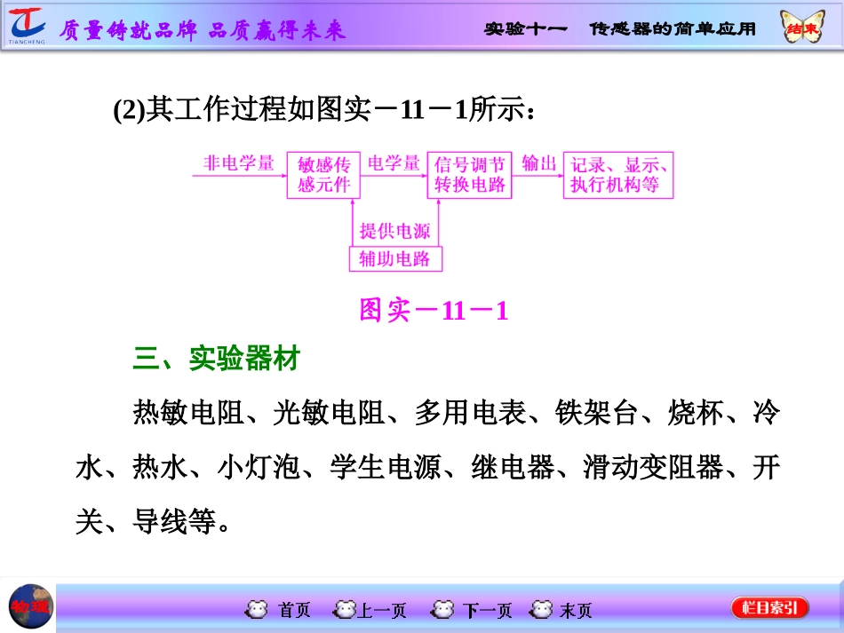 实验十一  传感器的简单应用_第2页