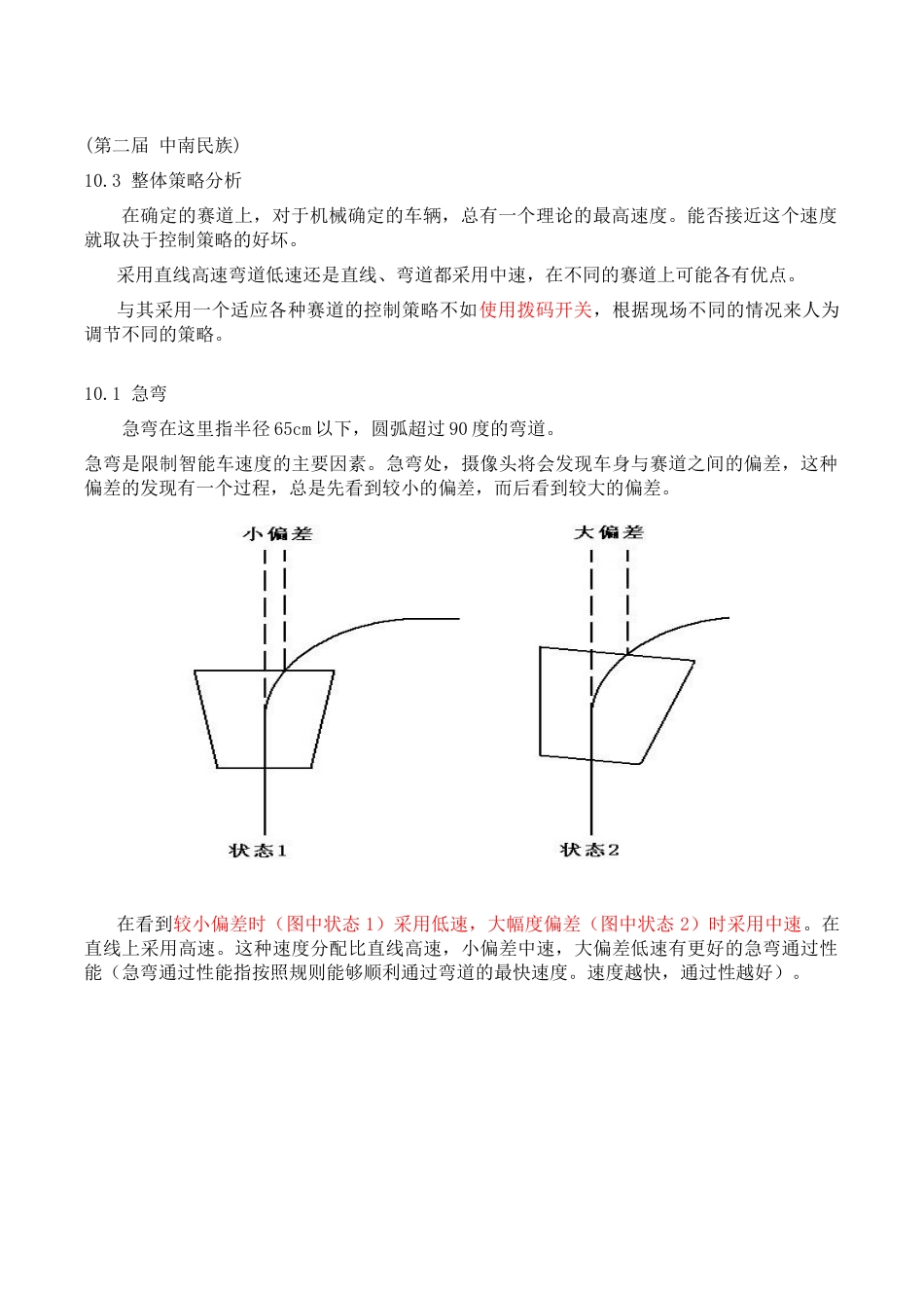 弯道策略(飞思卡尔)_第1页