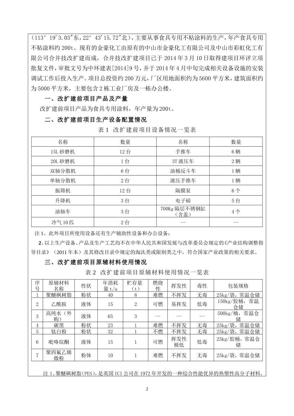 中山市金豪化工有限公司改扩建项目_第3页