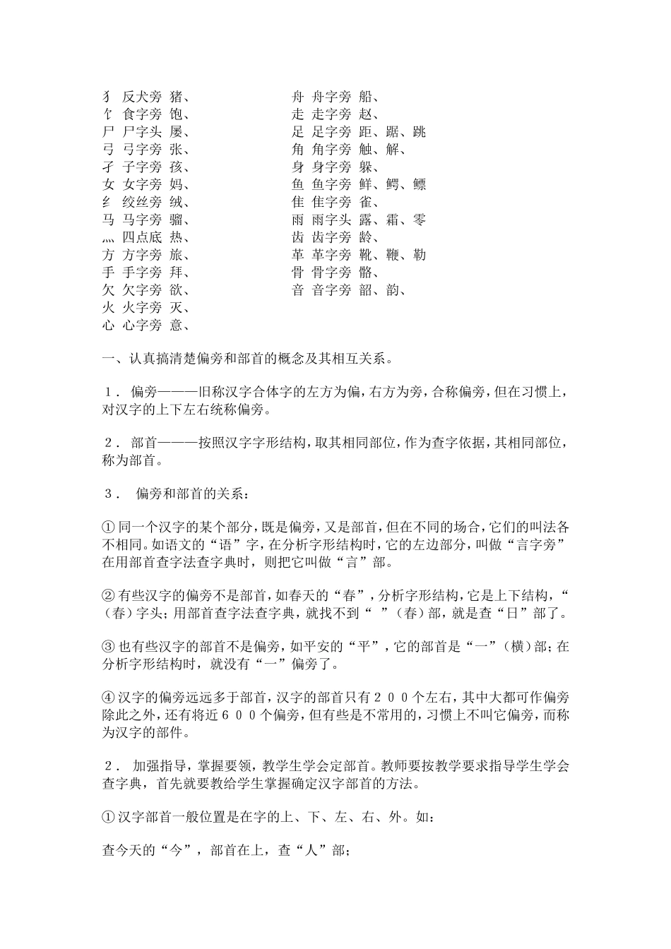 汉字偏旁部首名称表_第2页