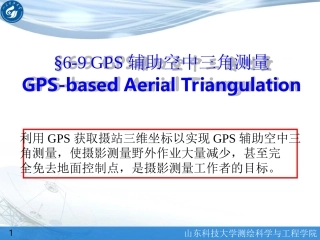 第19讲—GPS-POS辅助空中三角测量