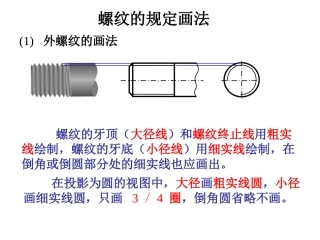 第九章 标准件画法_螺纹的规定画法