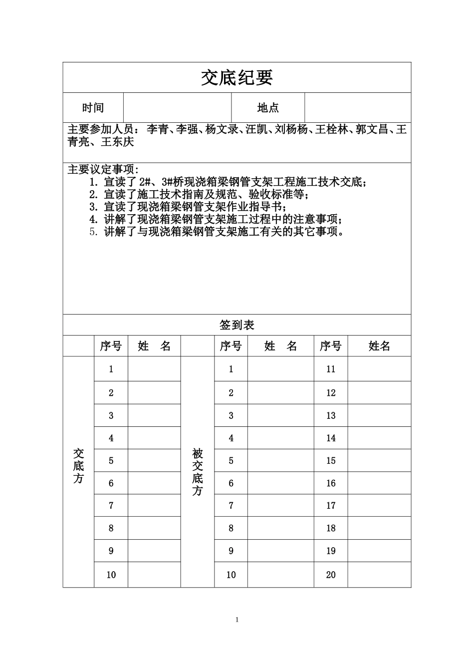 现浇箱梁钢管支架--技术交底_第1页