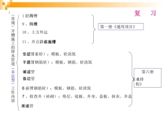 市政工程计量与计价教案13
