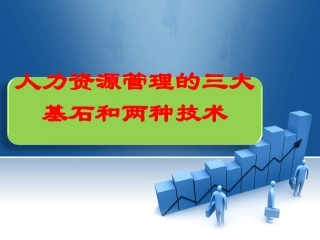 人力资源管理三大基石和两种技术