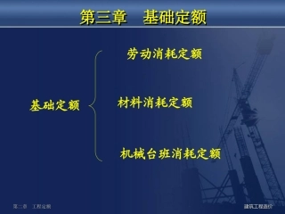 第三章   基础定额