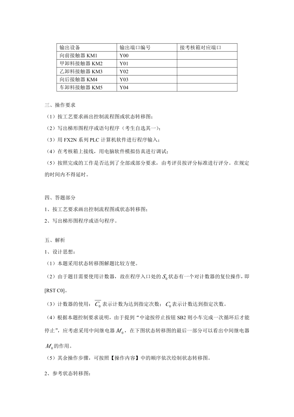 上海市维修电工高级PLC应会答案_第3页