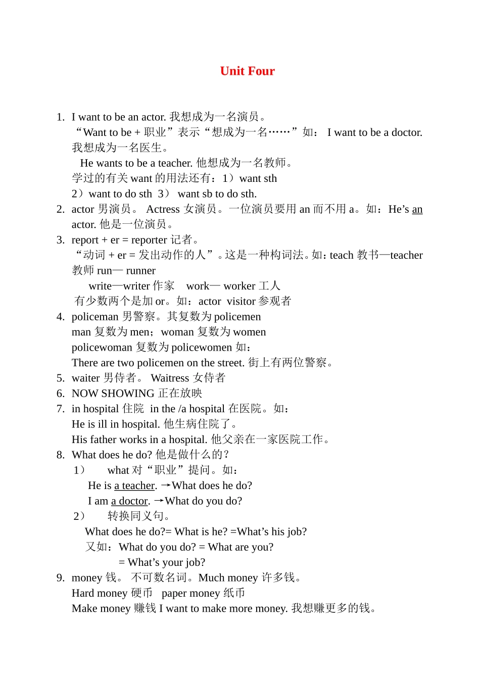 Unit4知识点详解_第1页