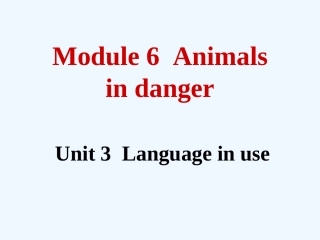 新外研版八年级英语上Module6-Unit-3
