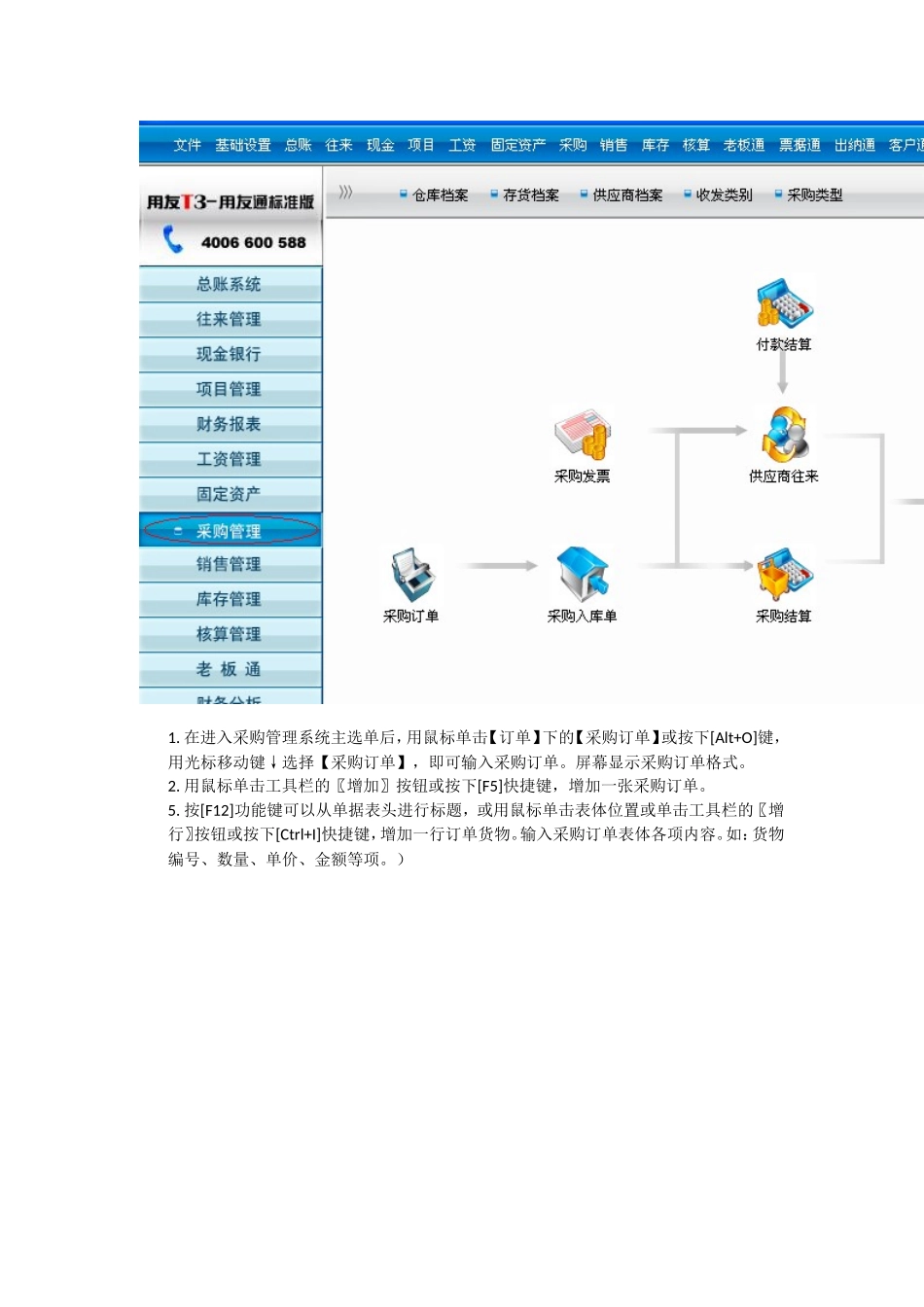 用友T3业务(采购、销售、仓库)操作手册_第2页