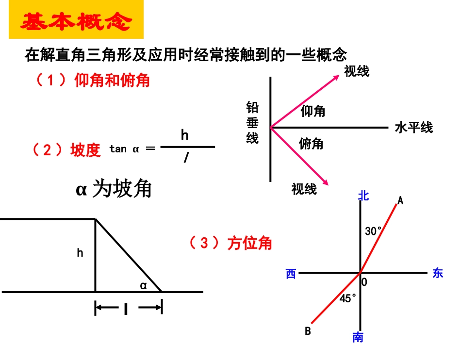 解直角三角形复习课件1_第3页