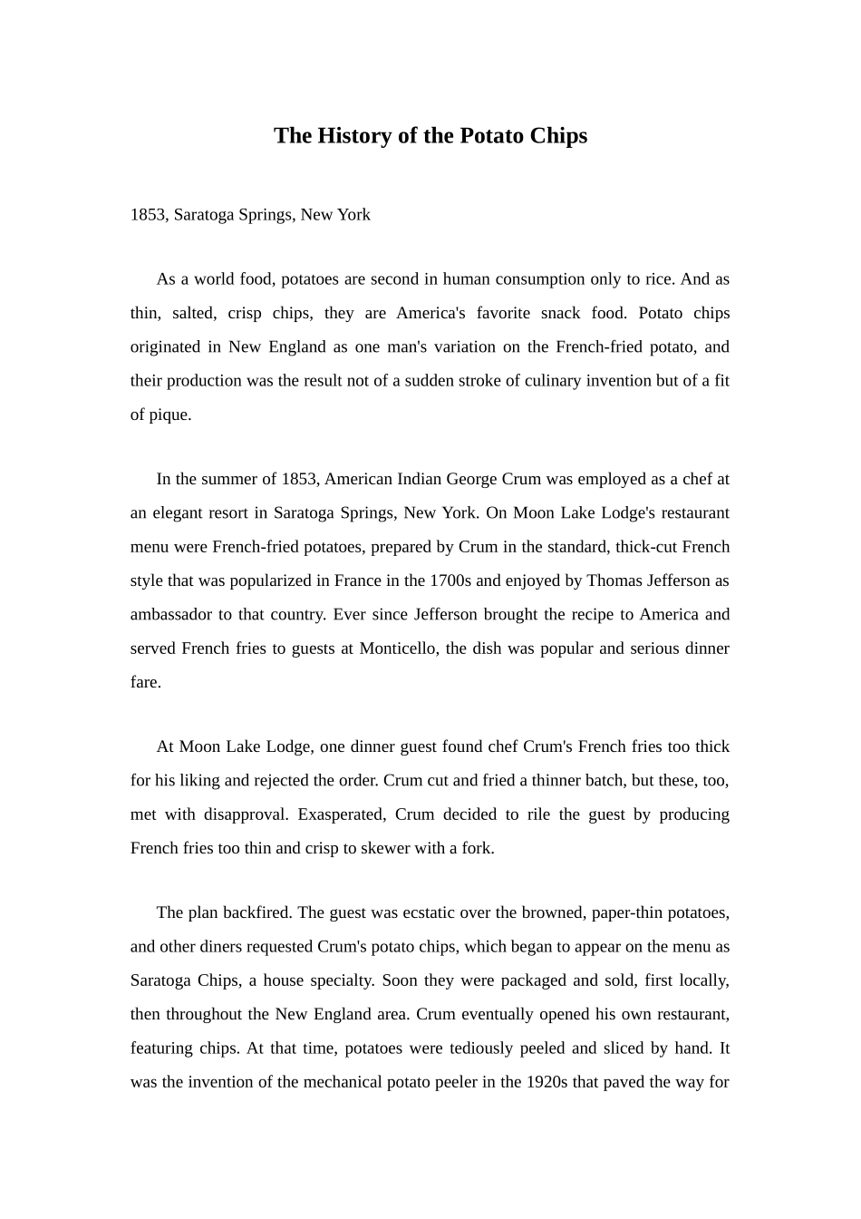 9unit6The-History-of-the-Potato-Chips_第1页