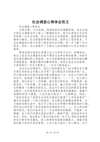社会调查心得体会范文_2
