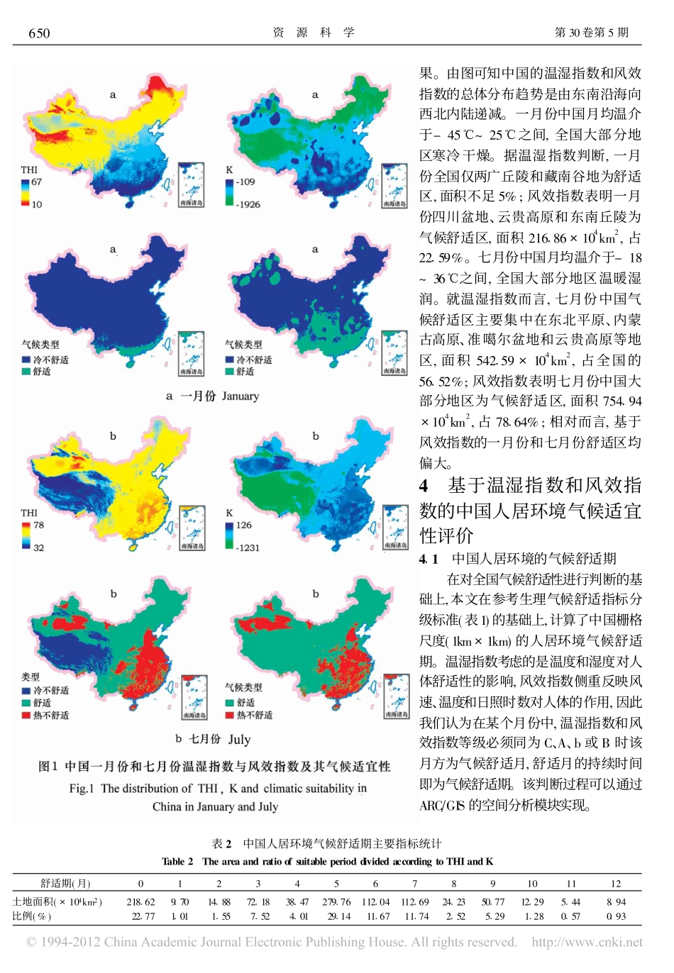 基于栅格尺度的中国人居环境气候适宜性评价_第3页