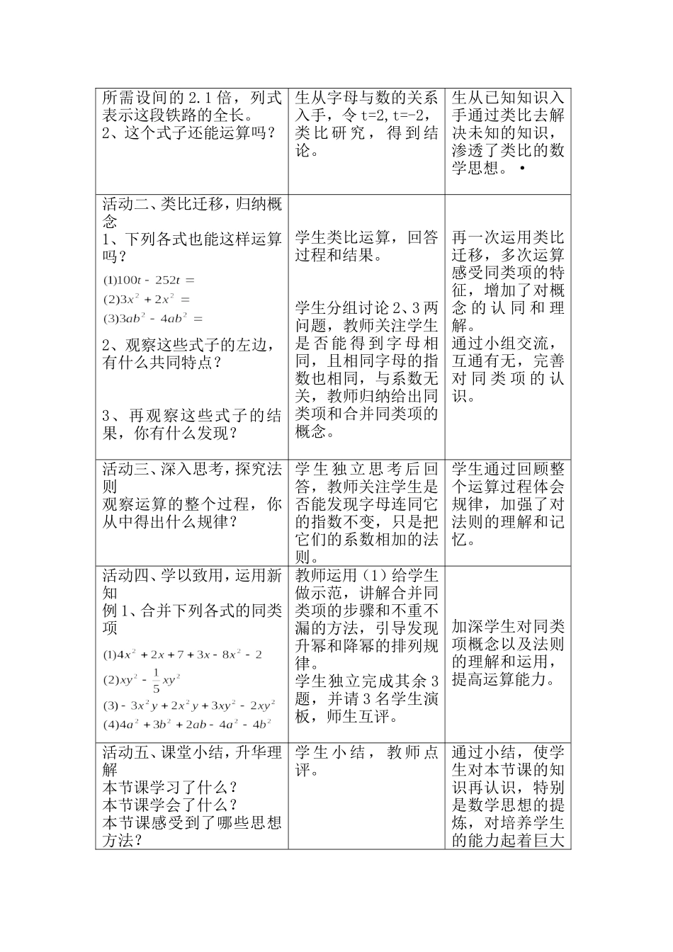 初中数学同类项_第2页