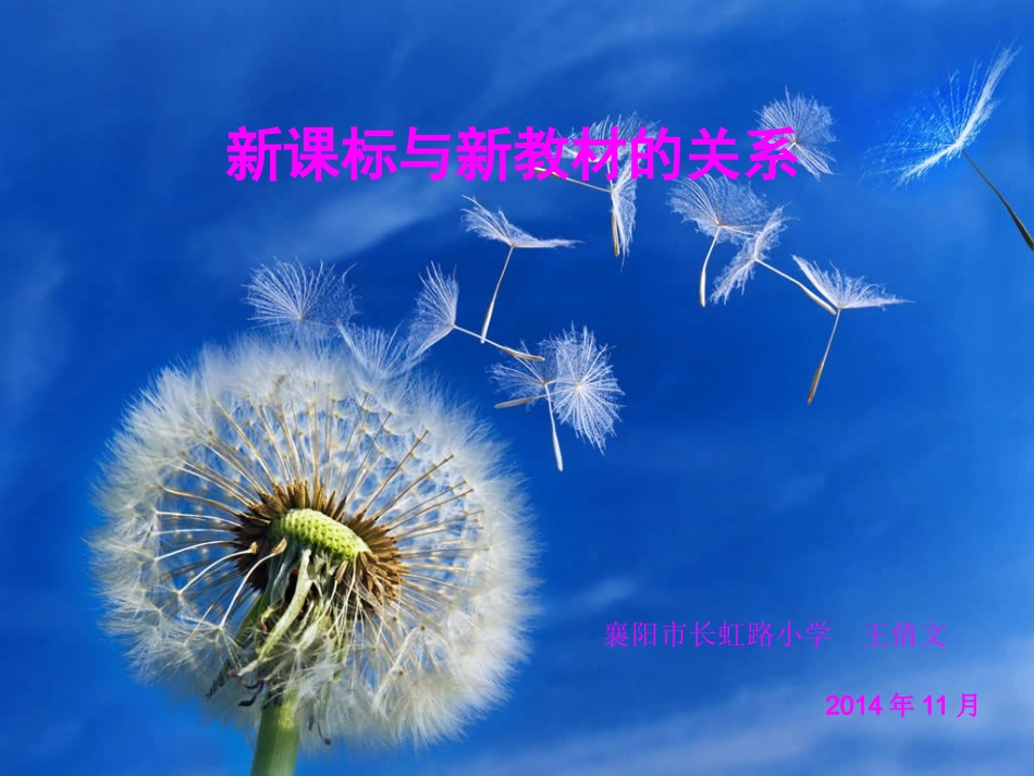 新课标与新教材的关系_第1页