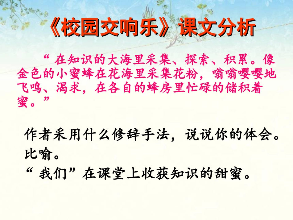 《校园交响乐》课文分析_第1页