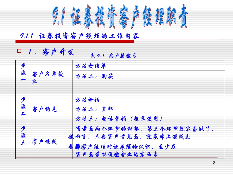证券投资客户经理的职能与礼仪_第2页