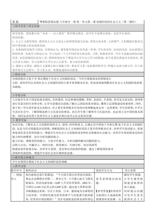 课题.社会主义初级阶段