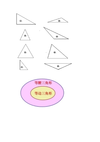 人教2011版小学数学四年级三角形分类-(4)