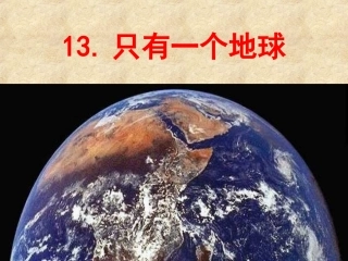 13-《只有一个地球》