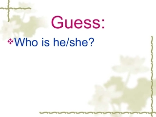 who-is...句型