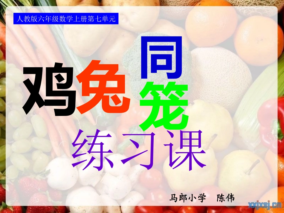 鸡兔同笼练习课_第1页