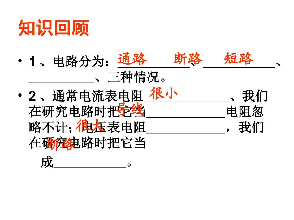 电路故障的分析课件_第2页