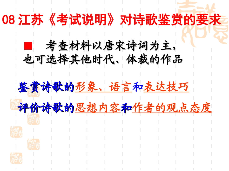 高考专题复习古诗鉴赏_第2页