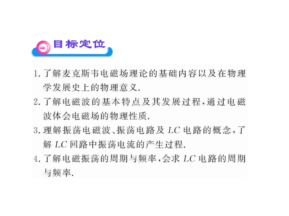 新人教版选修高二物理电磁波的发现电磁振荡课件(共71张)_第2页