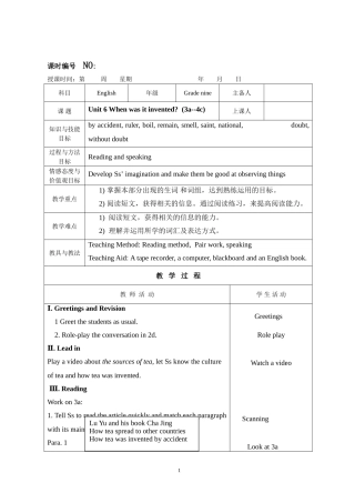 集体备课教Unit-6-Section-A(3a-4c)