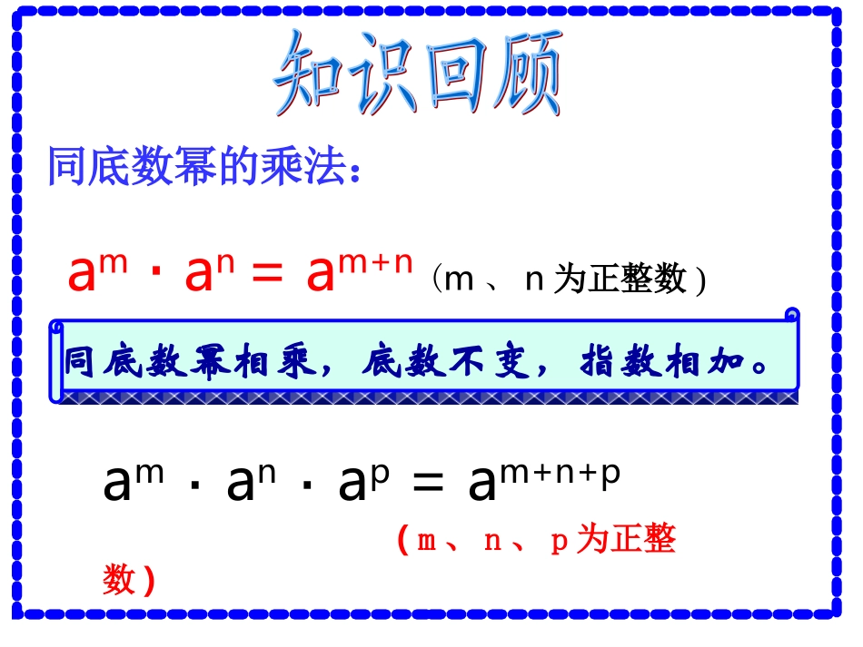 幂的乘方课件_第1页