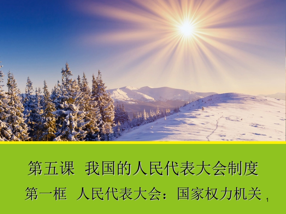 人民代表大会国家权力机关_第1页