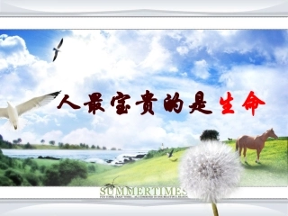 人最宝贵的是生命