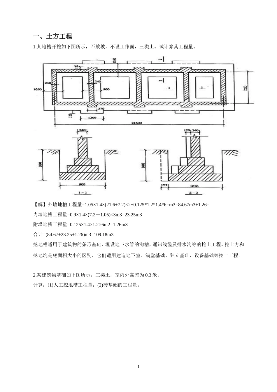 建筑工程造价期末复习2011(2)_第1页