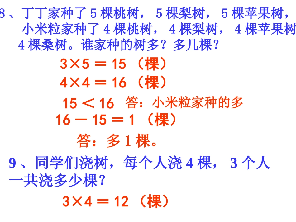 苏教版二年级数学上册表内乘法复习_第3页