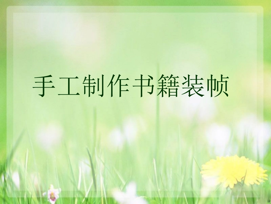 手工制作书籍装帧_第1页