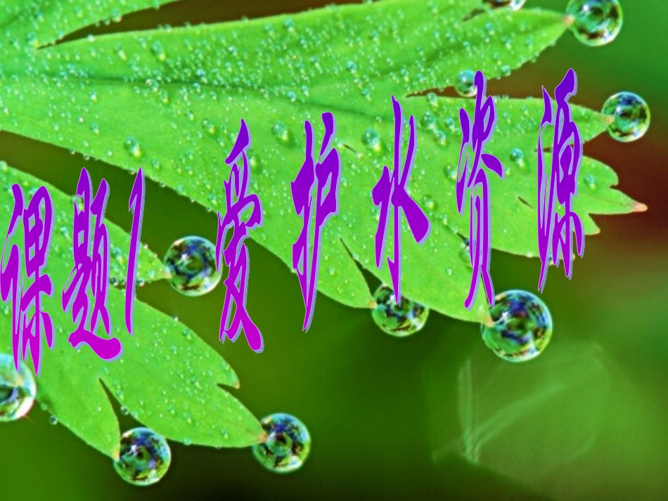 爱护水资源 (2)_第1页