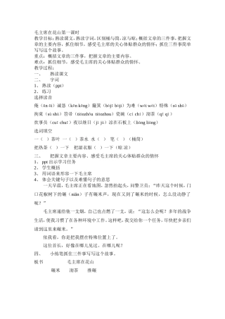毛主席在花山教案