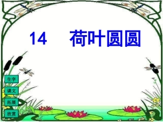 一年级语文荷叶圆圆