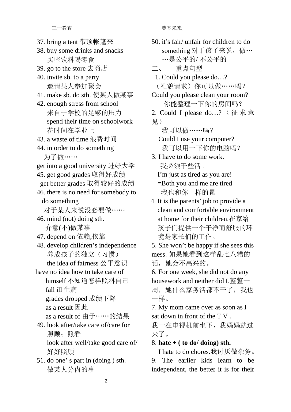 U3-知识提纲_第2页