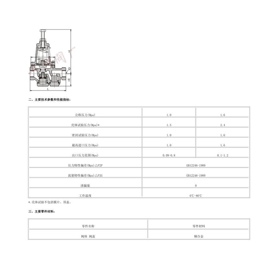 直接作用薄膜式减压阀_第2页